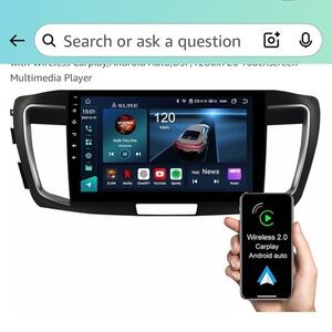Black Car Multimedia Player with Wireless Carplay